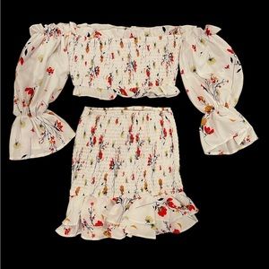 Girls SHEIN 2 Piece Skirt Set